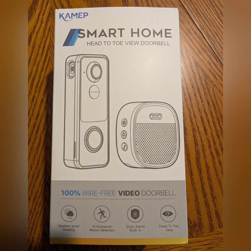 Smart Home Video Doorbell - White